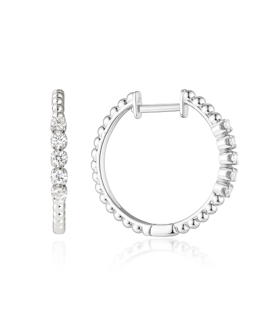 Baltā zelta auskari ar dimantiem