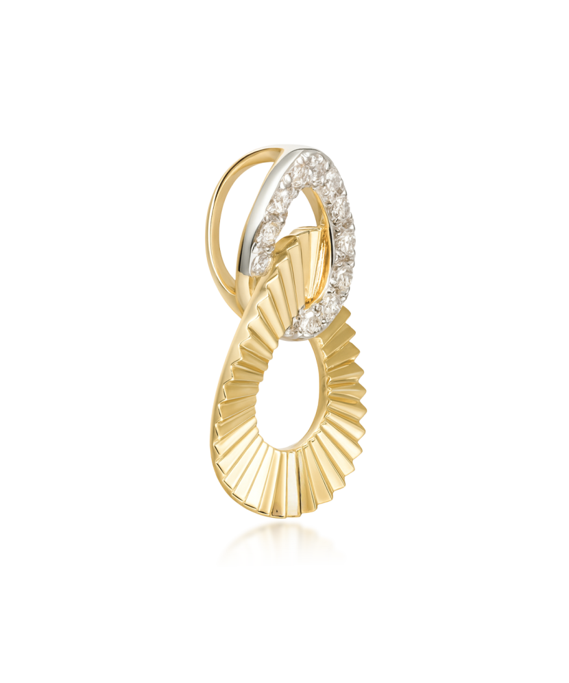 Dzeltena Zelta Kulons Ar Dimantiem