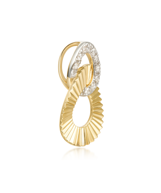 Dzeltena Zelta Kulons Ar Dimantiem