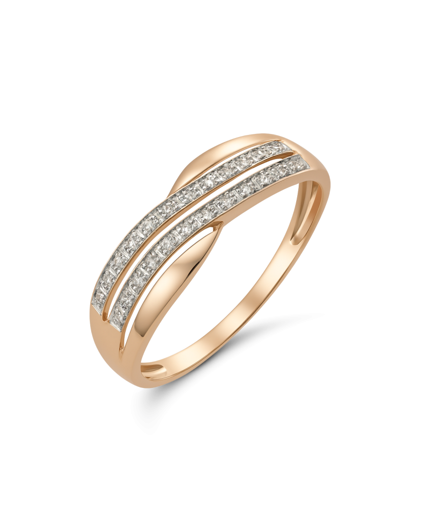 Золотое кольцо с алмазами