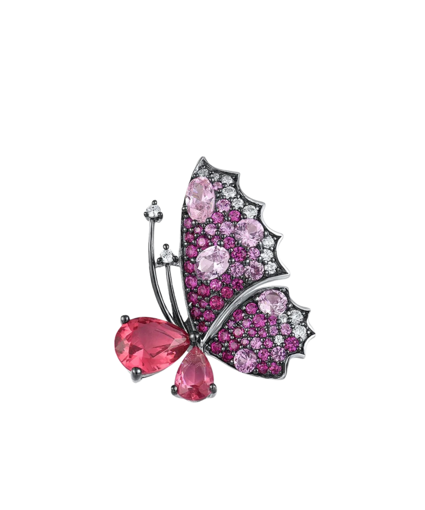 Sudraba kulons ar nano rubīniem un spineliem