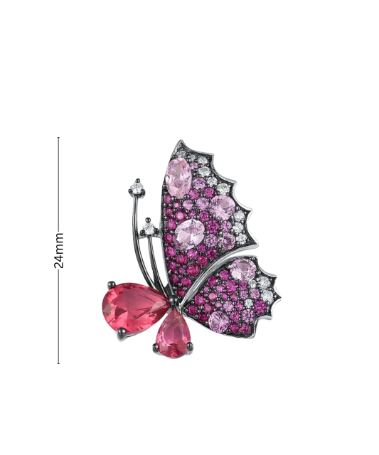 Sudraba kulons ar nano rubīniem un spineliem