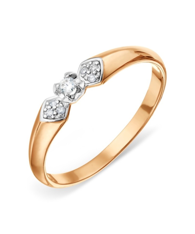 Золотое кольцо с бриллиантами