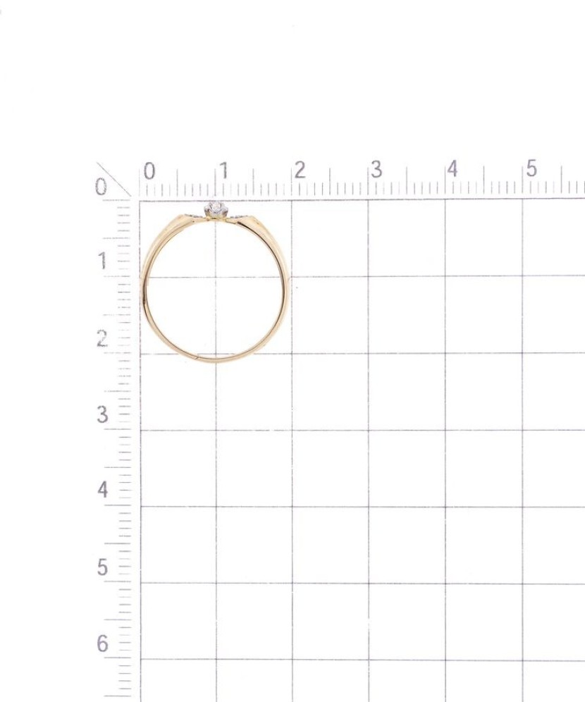 Золотое кольцо с бриллиантами