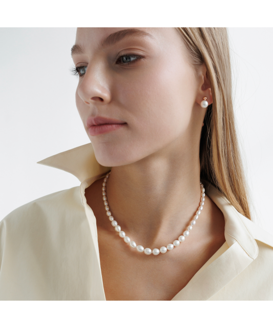 Apzeltīti sudraba auskari ar pērlēm