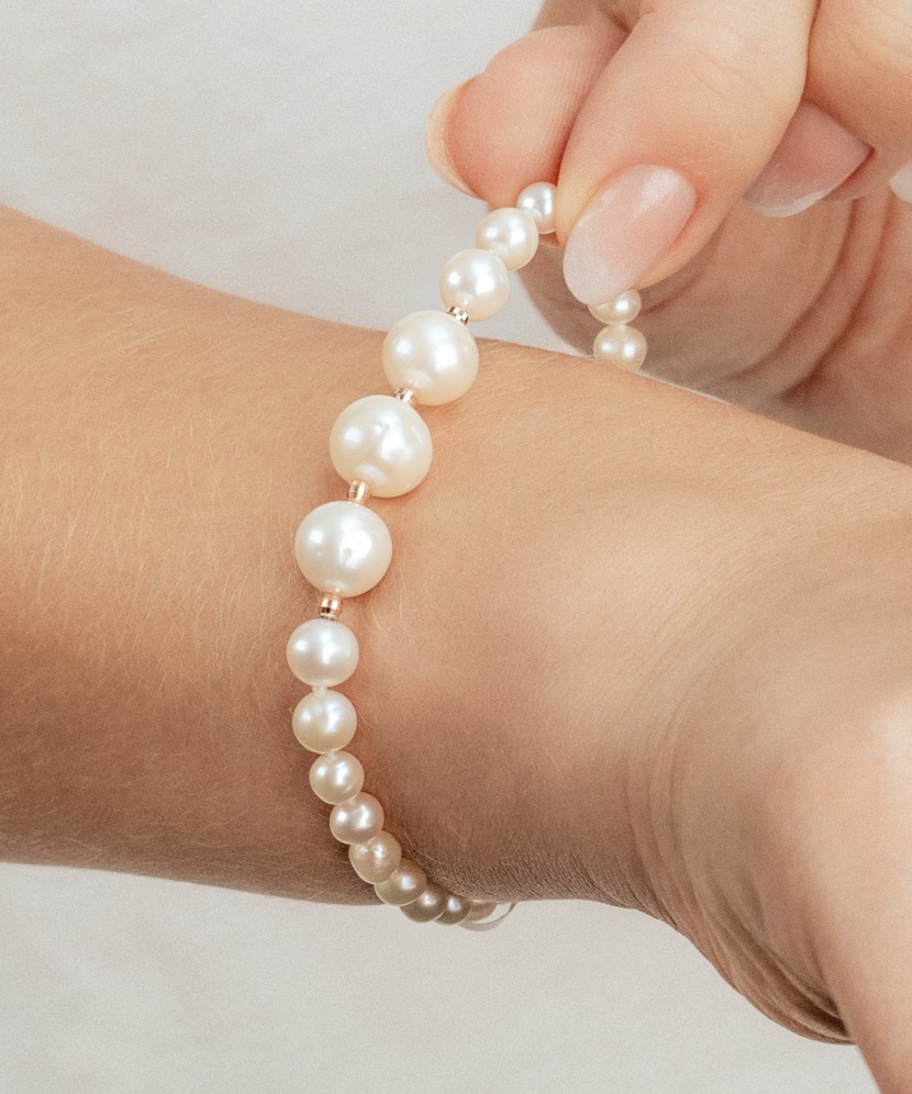 Pērļu rokassprādze ar zeltu - Goldinga