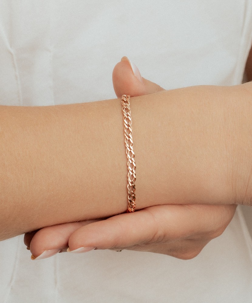 Золотой браслет "Rombo" 4.2мм