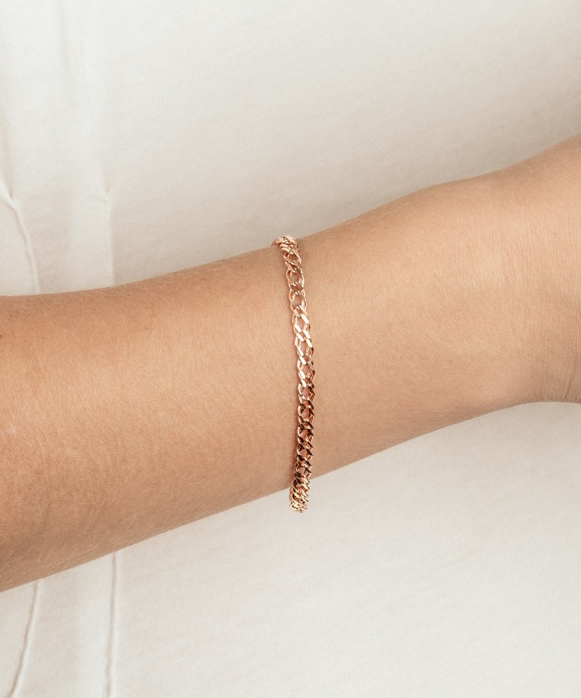 Zelta rokassprādze "Rombo", 4,2 mm - Goldinga