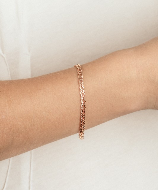 Zelta rokassprādze "Rombo", 4,2 mm - Goldinga