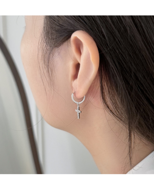 Sudraba auskari ar cirkoniem "Krusti"