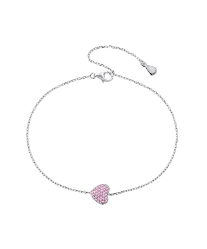 Sudraba rokassprādze ar cirkonijiem