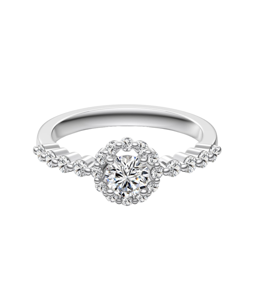 Sudraba gredzens ar cirkonijiem