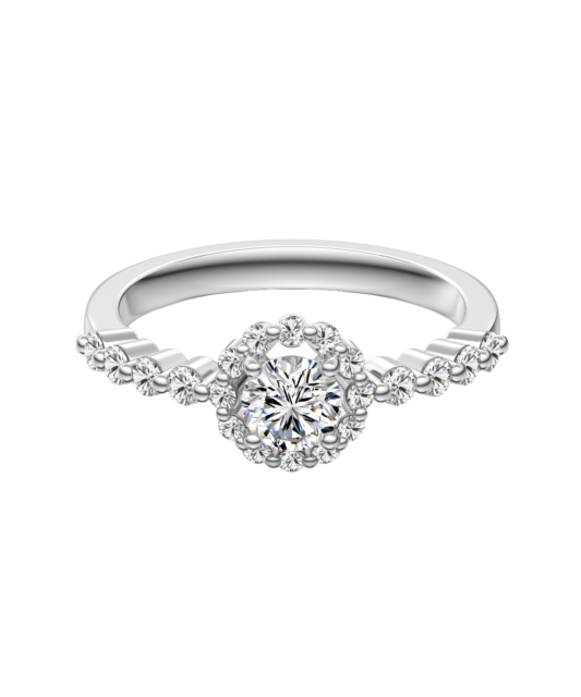 Sudraba gredzens ar cirkonijiem