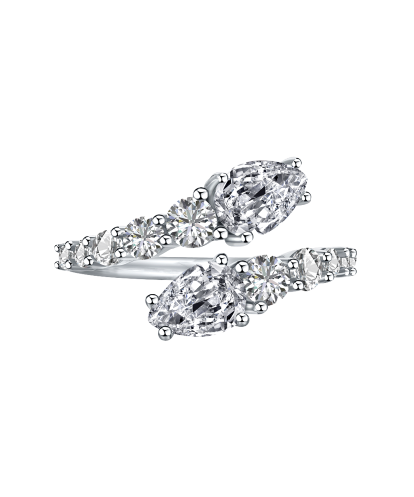 Sudraba gredzens ar cirkonijiem