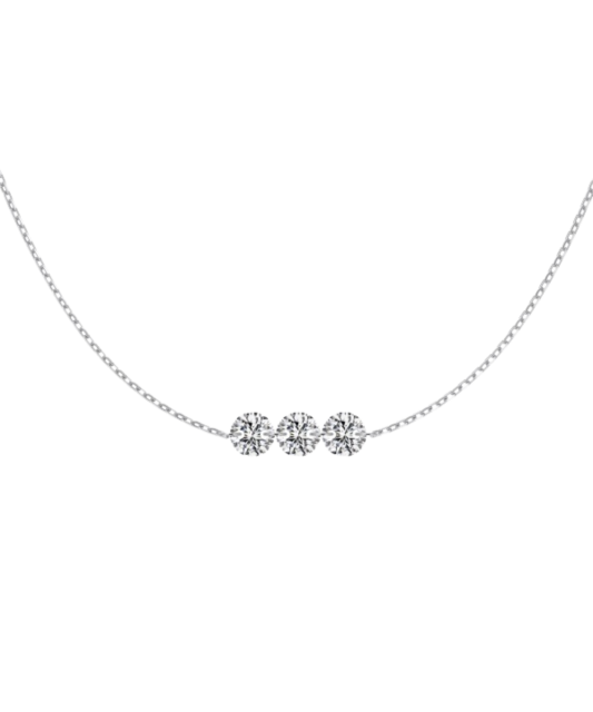 Sudraba ķēdīte ar cirkonija piekariņu