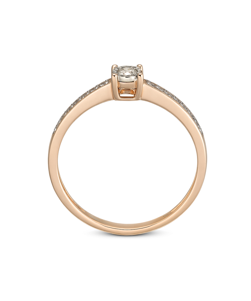 Золотое кольцо с алмазами