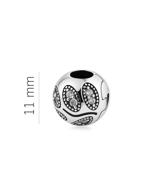 Позолоченная подвеска из серебра "Бочонок" с цирконами