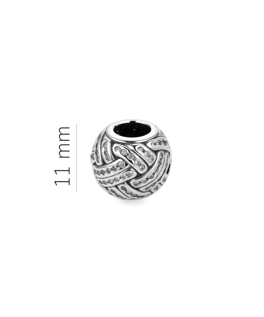 Позолоченная подвеска из серебра "Бочонок" с цирконами