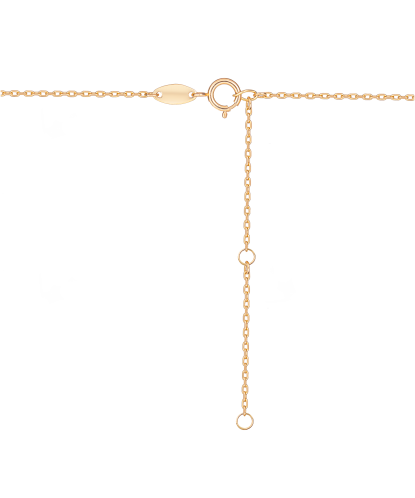 Zelta ķēdīte ar cirkonija piekariņu