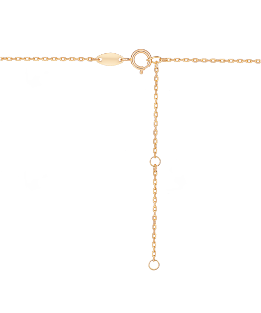 Zelta ķēdīte ar cirkonija piekariņu