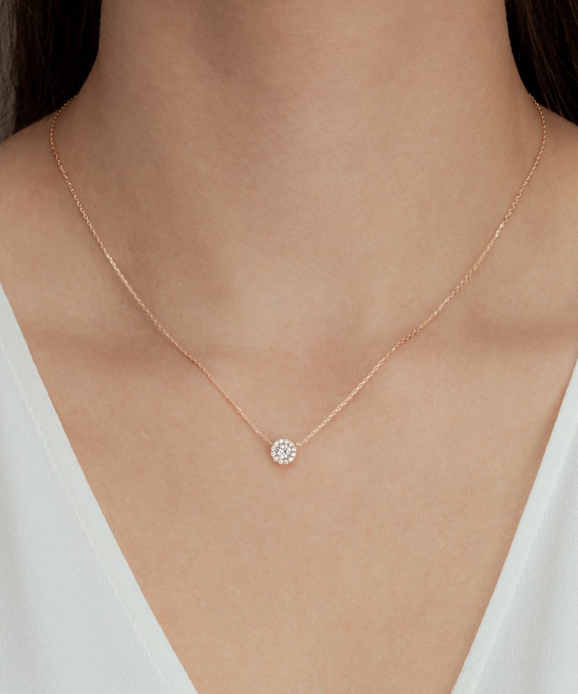 Zelta ķēdīte ar cirkonija piekariņu