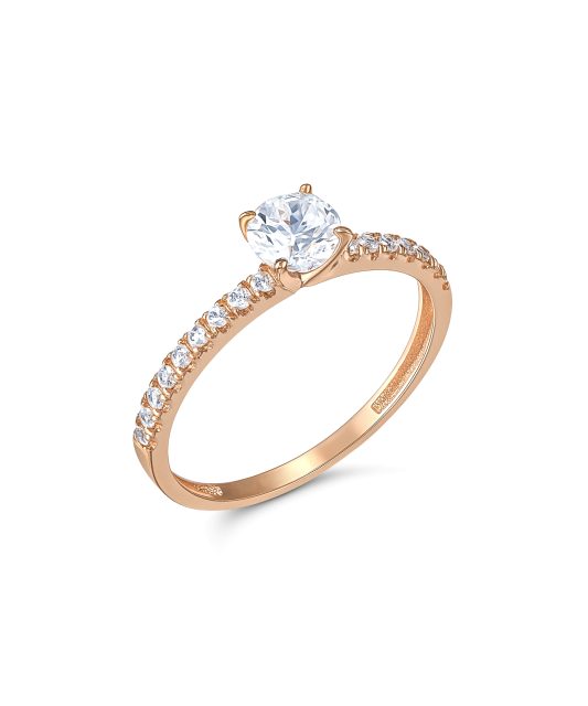 Zelta gredzens ar cirkonijiem