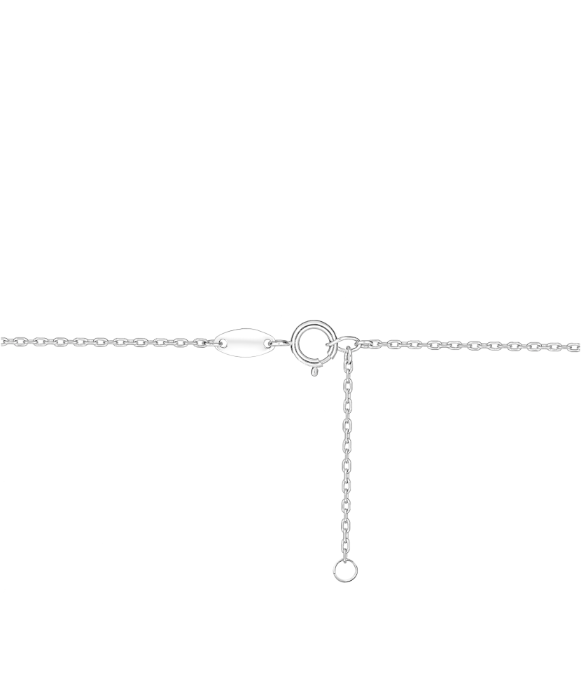 Zelta kaklarota ar cirkonija sirds piekariņu