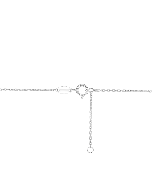 Zelta kaklarota ar cirkonija sirds piekariņu