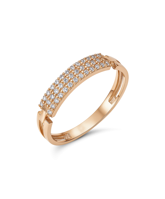 Золотое кольцо с цирконами