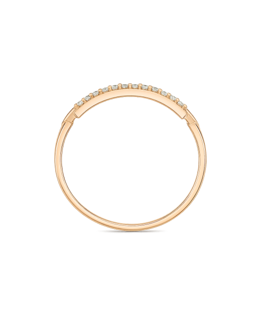 Zelta gredzens ar cirkonijiem