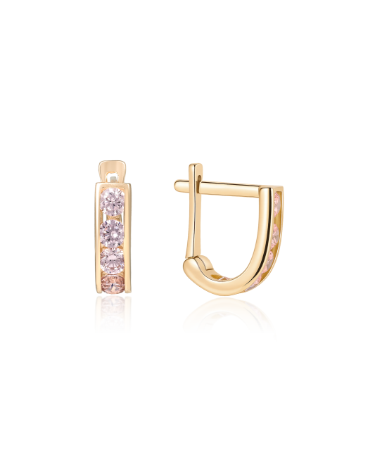 Zelta auskari ar cirkonijiem