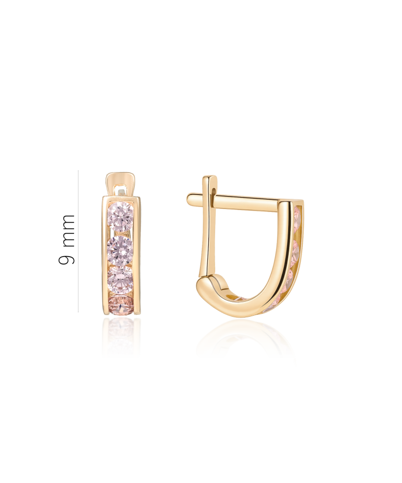 Zelta auskari ar cirkonijiem