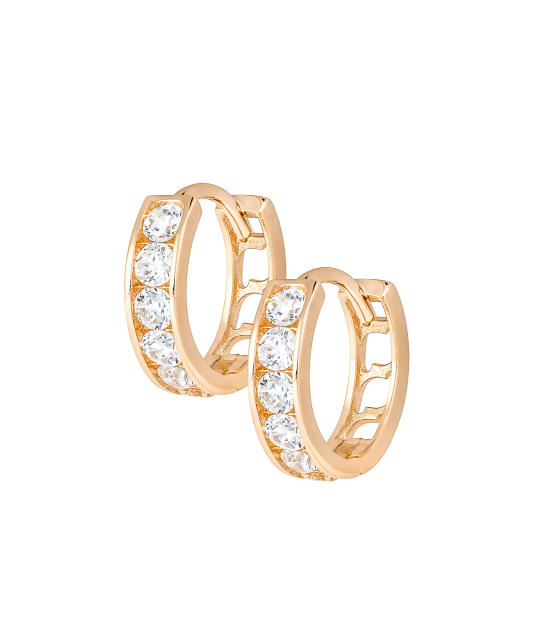 Zelta auskari ar cirkonijiem