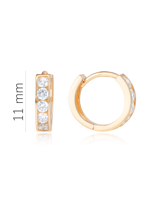 Zelta auskari ar cirkonijiem