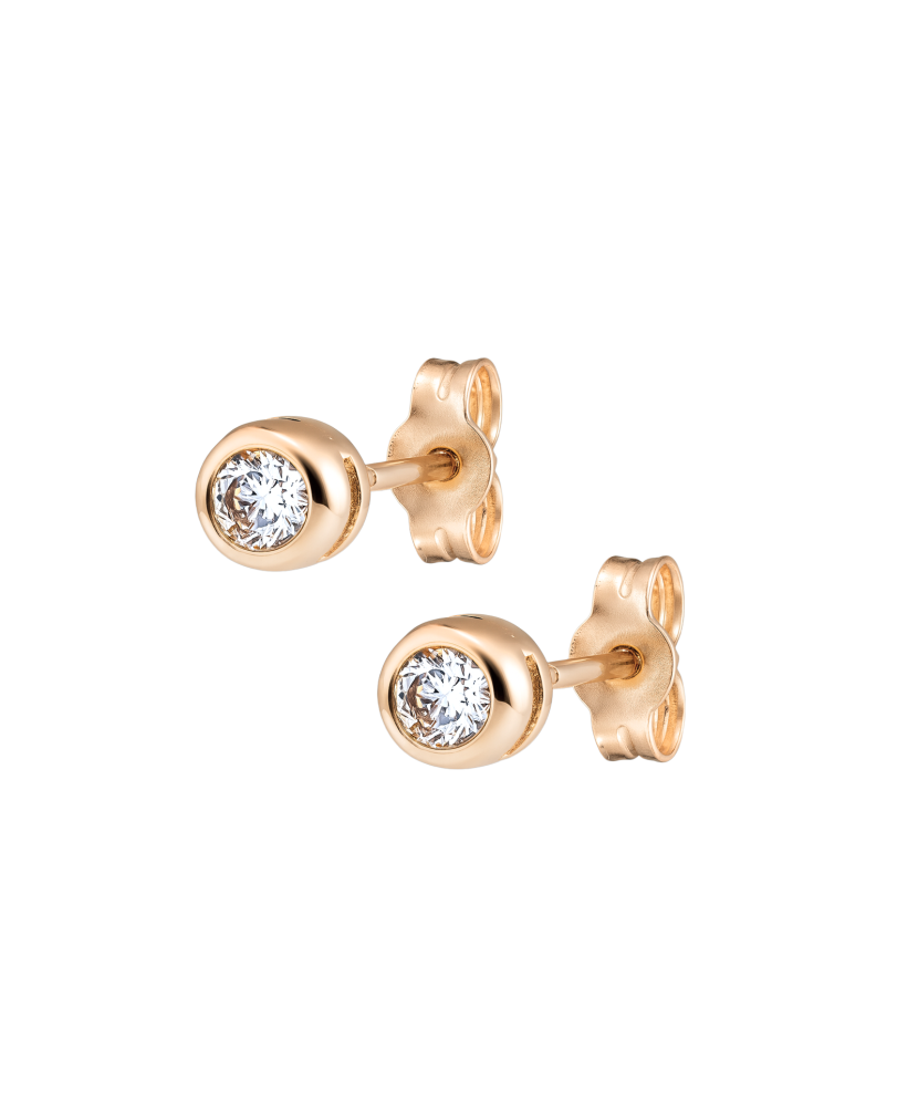 Zelta auskari ar cirkonijiem