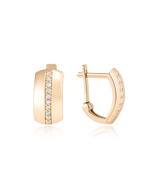 Zelta auskari ar cirkonijiem