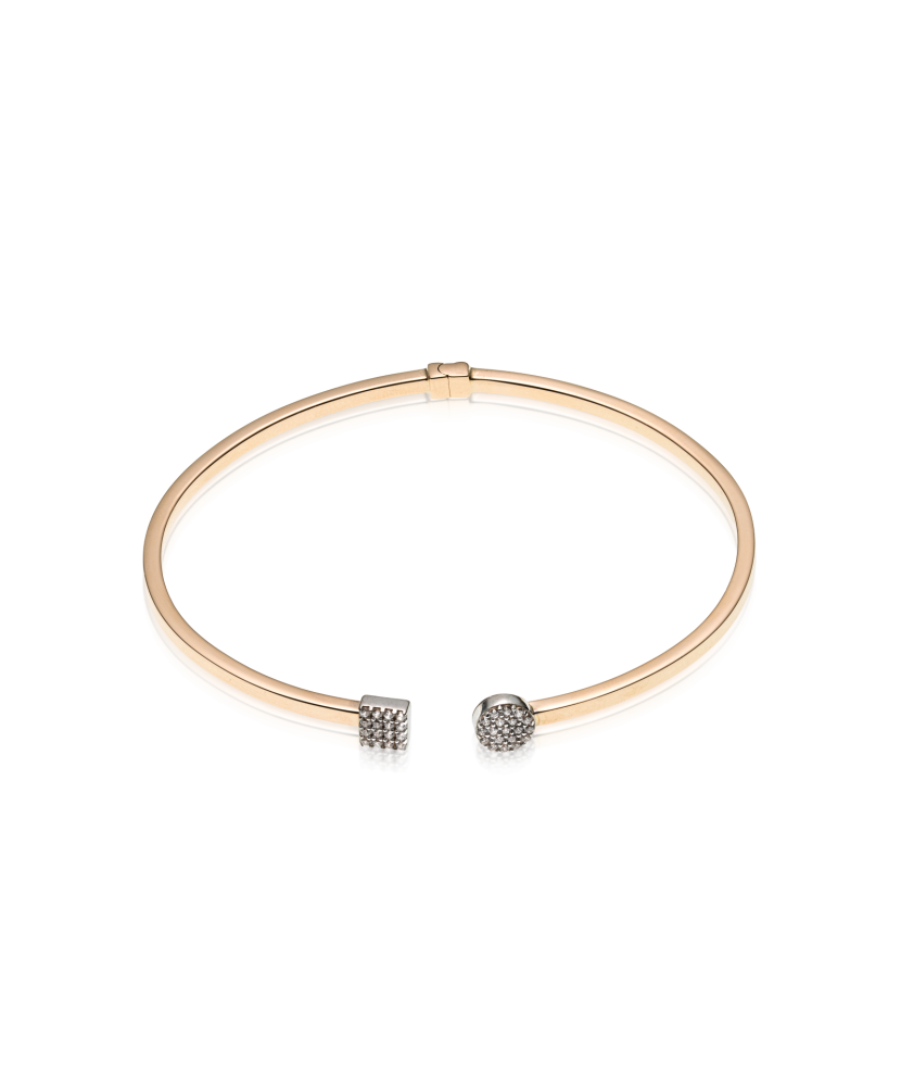 Zelta rokassprādze ar cirkonijiem