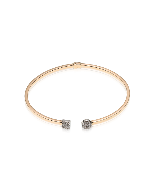 Zelta rokassprādze ar cirkonijiem