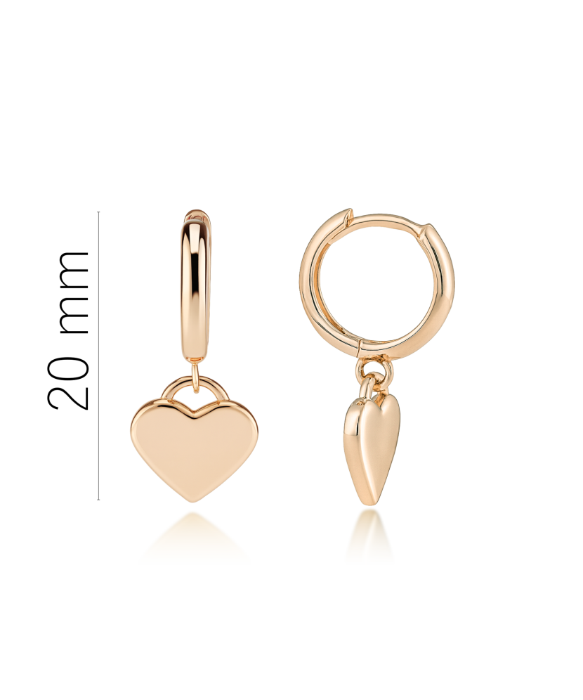 Zelta auskari "Sirsniņas"