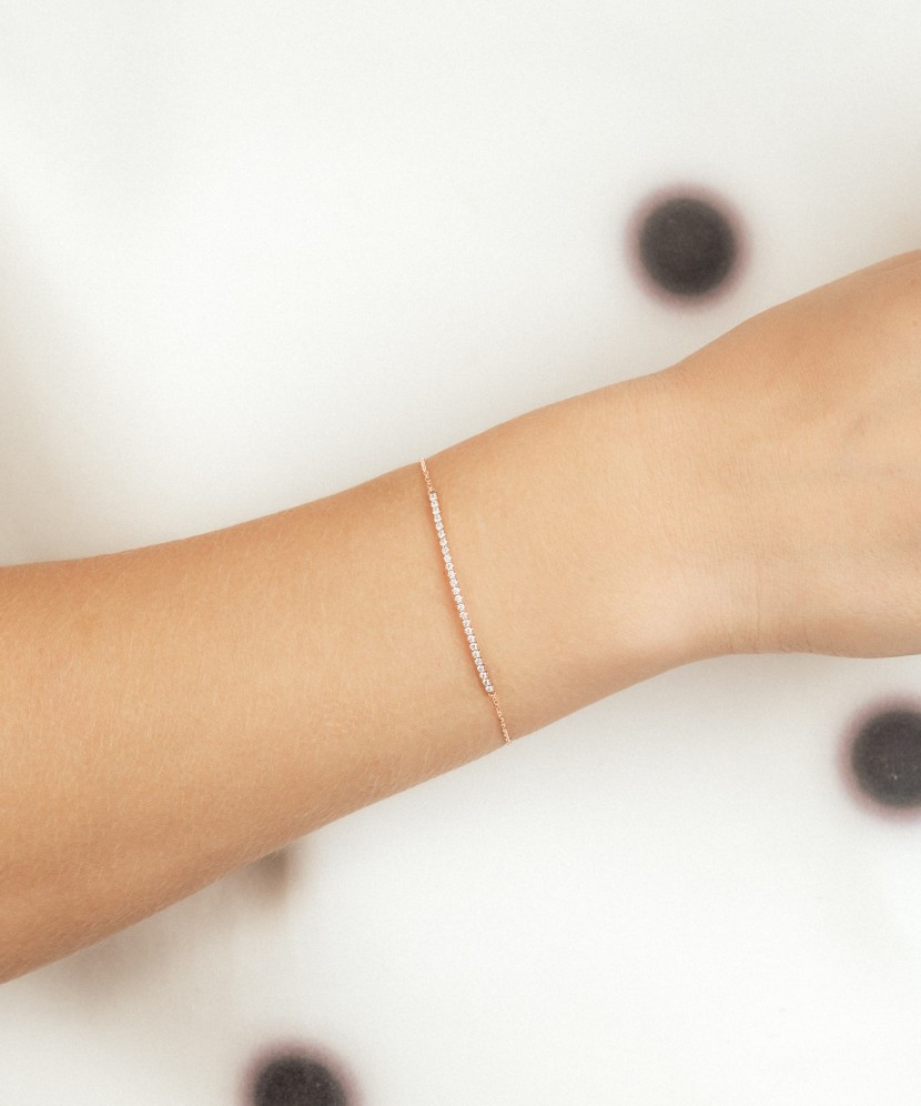 Zelta rokassprādze ar dimantiem