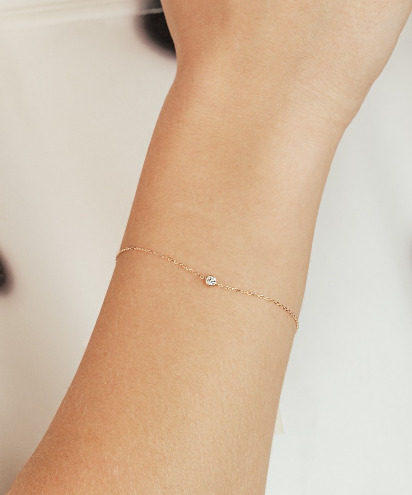 Zelta rokassprādze ar dimantiem