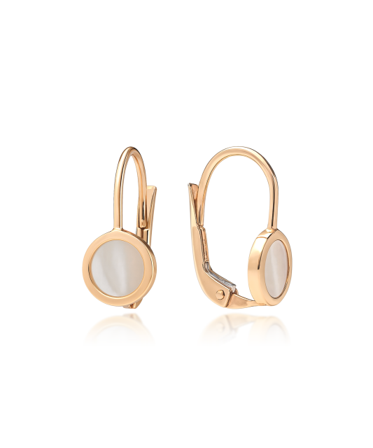 Золотые серьги 17/6мм