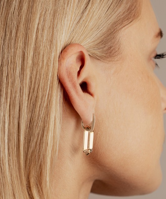 Zelta auskari ar cirkonijiem