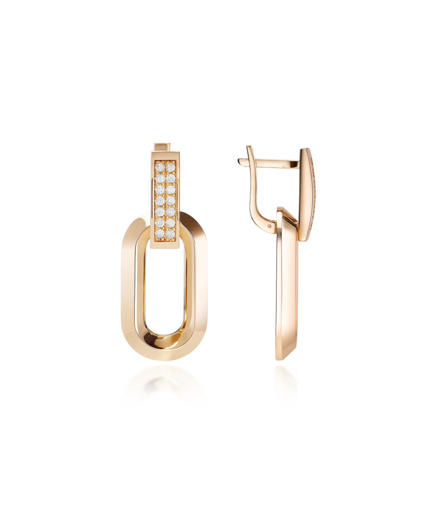 Zelta auskari ar cirkonijiem