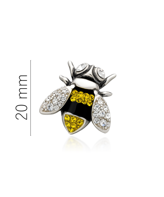 Sudraba sakta ar cirkonijiem "Bite" - Goldinga