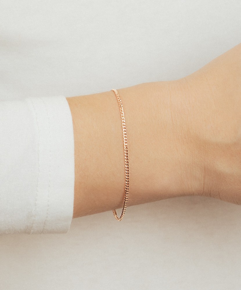 Zelta rokassprādze "Curb" 1.6mm