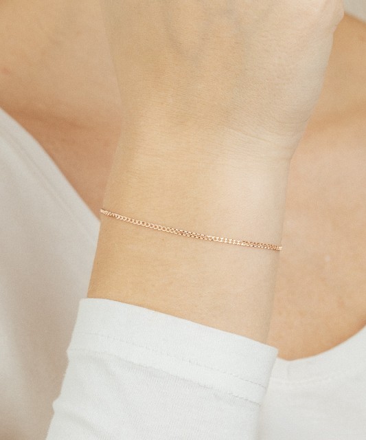 Zelta rokassprādze "Curb" 1.6mm