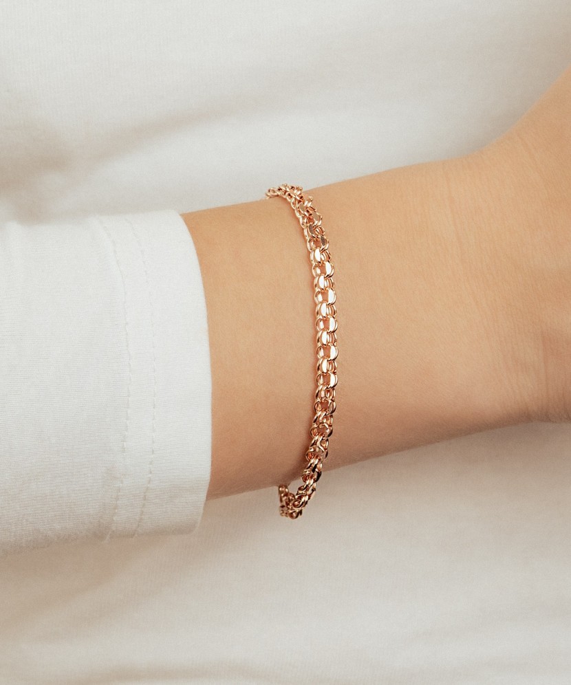 Золотой браслет "Bismark" 4.8мм