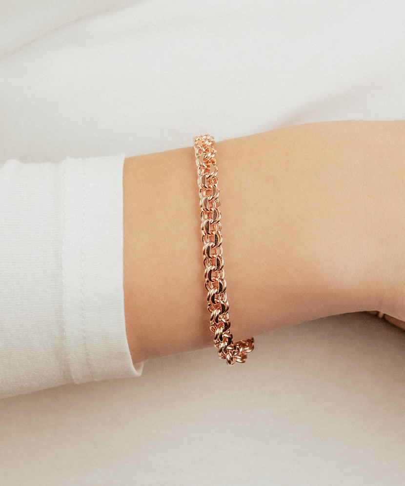 Zelta rokassprādze "Bismark" 6.6mm