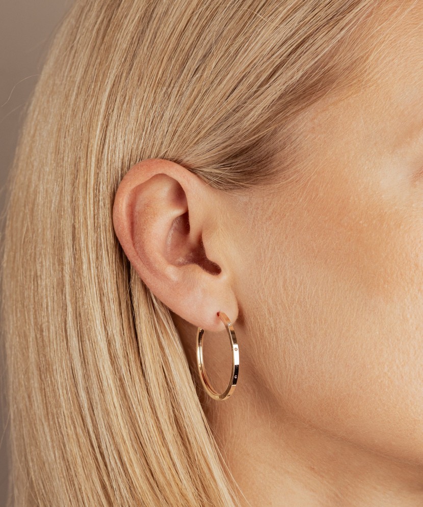 Zelta auskaru komplekti, 30 mm - Goldinga